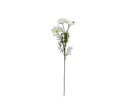 3D real touch chrysanthemum white | Zijden kunstbloem | Lengte 52cm  1pcs Copy