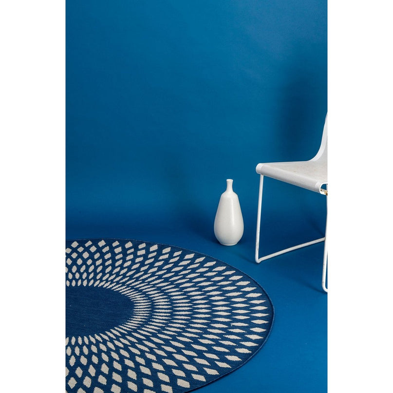 ILLUSION rond vloerkleed voor binnen en buiten