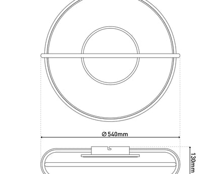 LED -plafondlicht D: 54 cm "Brendan"