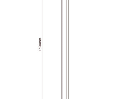 LED vloerlamp "Madera" h: 152cm naturel
