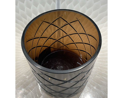 Hurricane Kristallen Lamp Windlicht Middelbruin (cc2101-140kristal-choc-middelgroot)