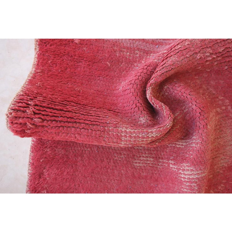 Berberwollen vloerkleed Boujaad vintage 75 x 191 cm