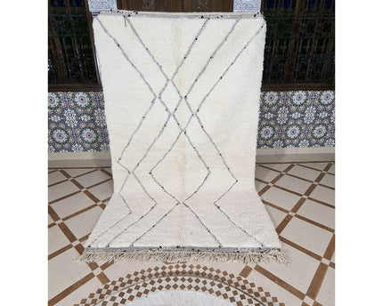 Berber vloerkleed Beni Ouarain zuivere wol 155 x 260 cm