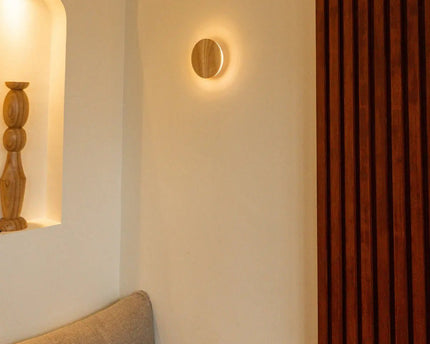 Lou lichtbruine draadloos wandlicht - oplaadbaar en dimbare aanraakregeling - 2700K warm licht