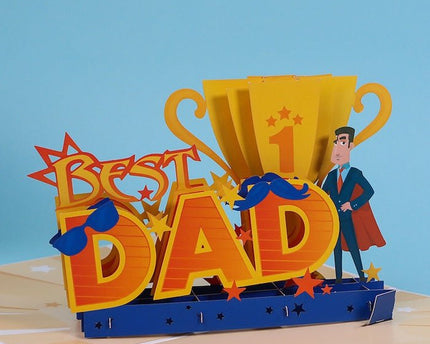 3D-kaart voor papa-vaders dagkaart