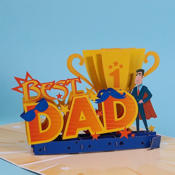 3D-kaart voor papa-vaders dagkaart