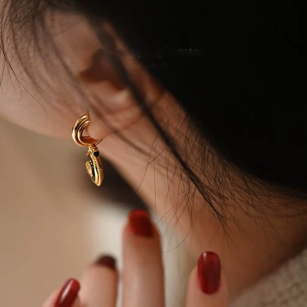 Vintage geïnspireerde Rose Drop oorbellen