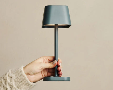 Ava Stone Gray - Oplaadbare tafellamp | Stijlvol, draadloos lamp en dimbaar