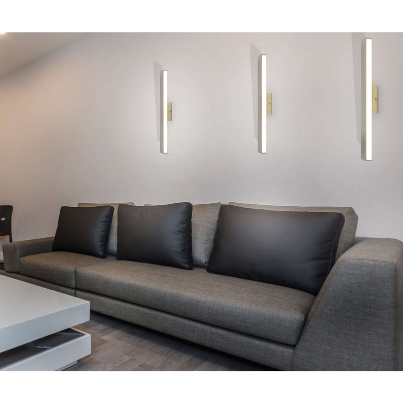 LED -wandlamp Dubai "", moderne wandlamp gemaakt van aluminium en plastic, stevig gebouwd -in LED's, 60 cm lang of hoog. Ideaal voor de verlichting van ingangen, gangen, voor het structureren van grote wandoppervlakken