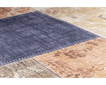 Patchwork tapijt afwerking Engels naaien caravan