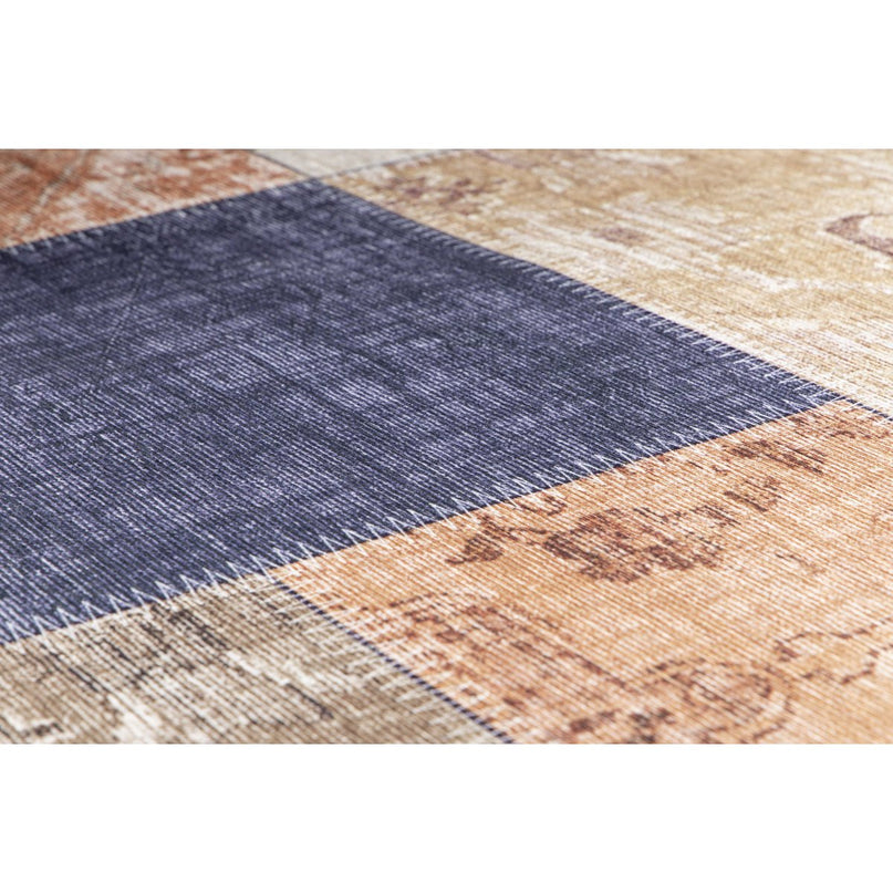 Patchwork tapijt afwerking Engels naaien caravan