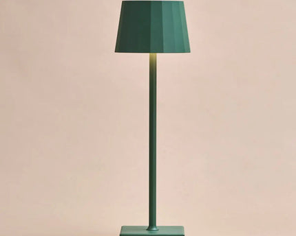 Wouter salie groen oplaadbare tafellamp-draadloos opladen, dimable, 120 uur batterijduur