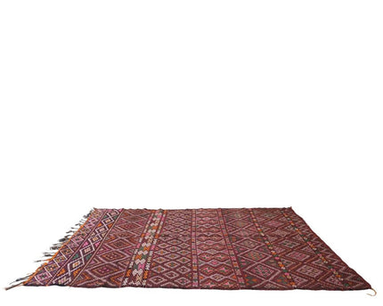 Zuiver wollen Marokkaans Kelim Berber tapijt 190 x 311 cm