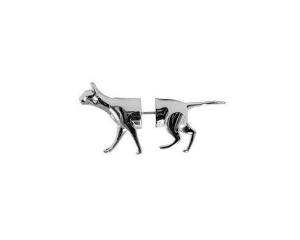 Puppy n Cat Design dubbelzijdige oorbel, één stuk