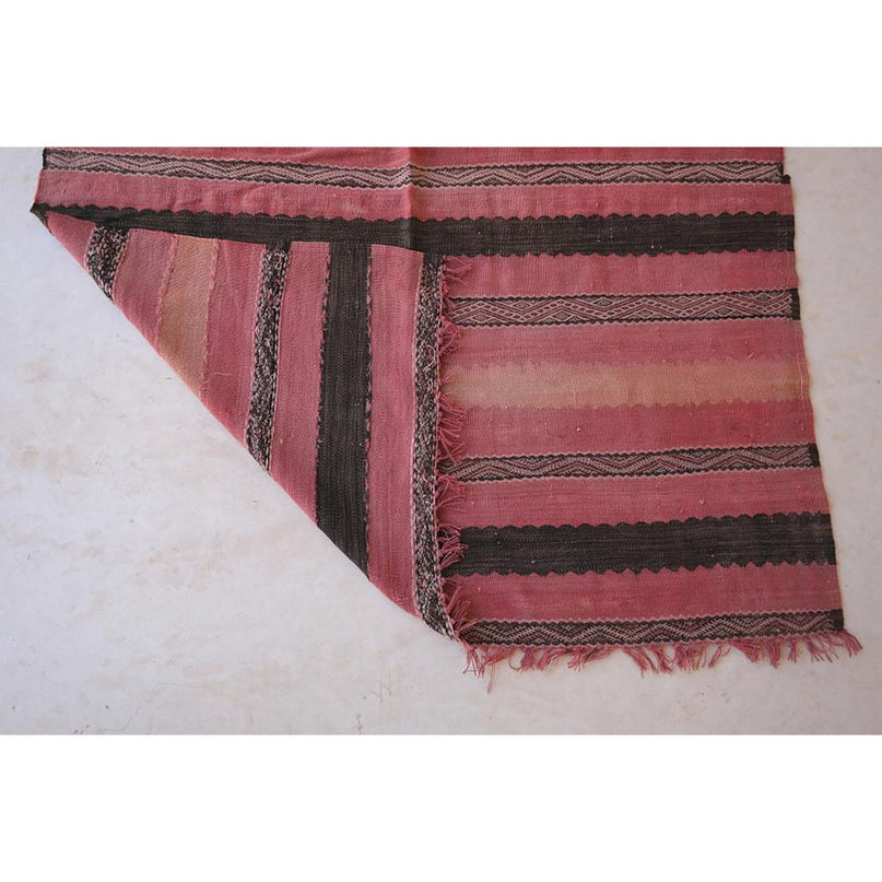 Zuiver wollen Marokkaans Kelim Berber tapijt 144 x 253 cm