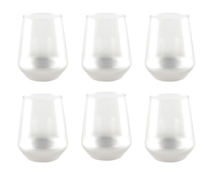 Glow Silver Water -bril - Set van 6