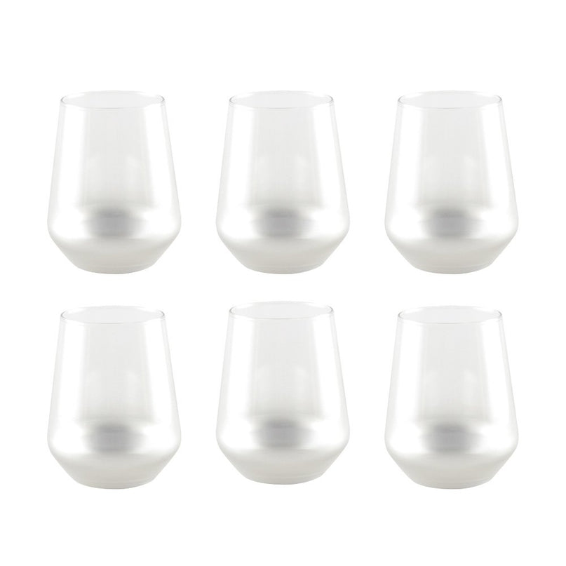 Glow Silver Water -bril - Set van 6