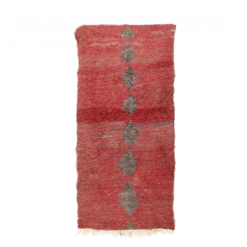 Zuiver wollen Marokkaans Berberkleed 110 x 237 cm