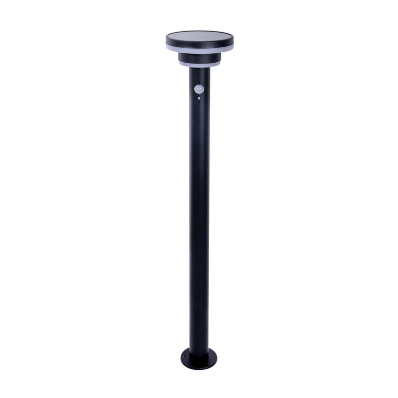Led Solar Standing Lamp "Nora" met Earth Skeer, voor buiten, metaal en plastic aarde spies in het zwart, met geïntegreerde LED