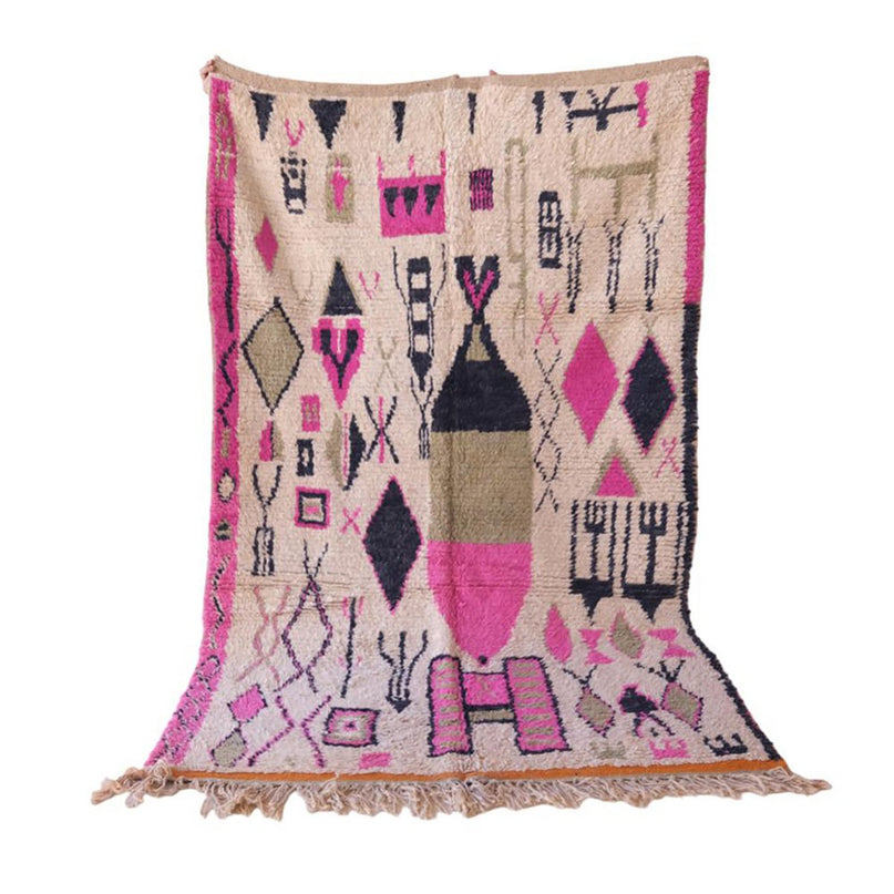 Zuiver wollen Marokkaans Berber-tapijt 179 x 274 cm