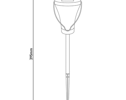 8 Set LED-decoratie Solar Light, voor buiten, gemaakt van metaal en plastic in stalen blanke, geïntegreerde LED
