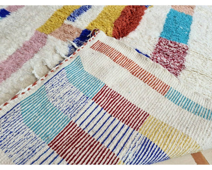 Authentiek zuiver wollen Berber vloerkleed 165 x 260 cm