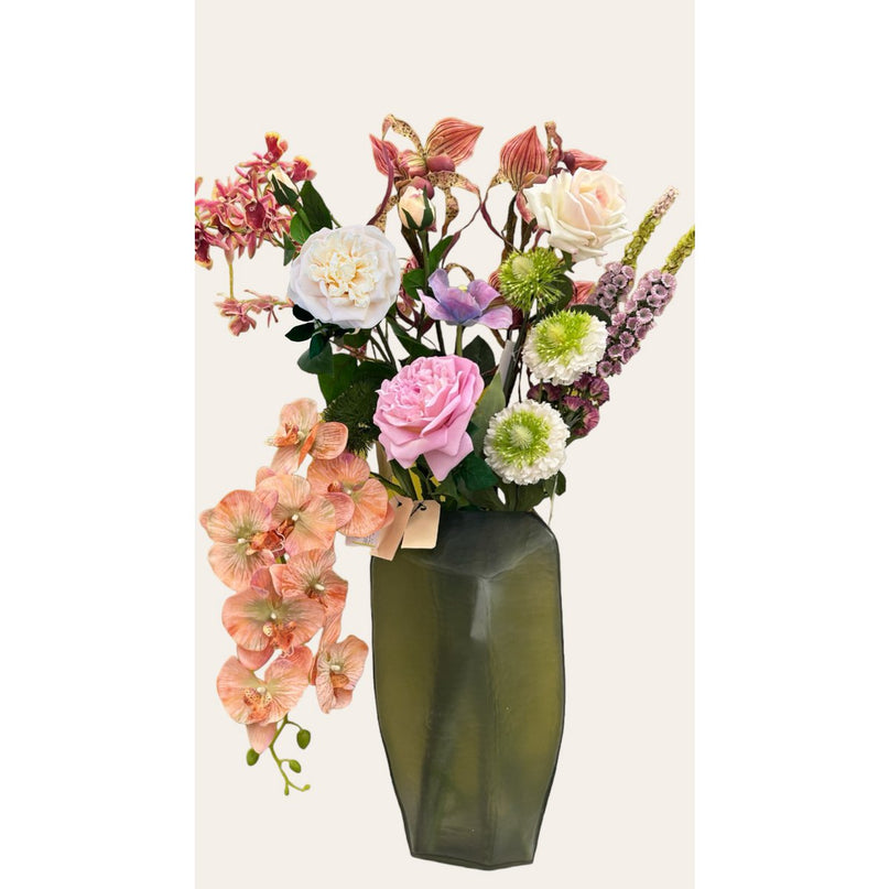 QMF Hand Touch Rose72cm Champagne 2PCS