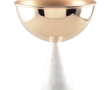 Wit en gouden roze snit 20.5x20.5x24cm