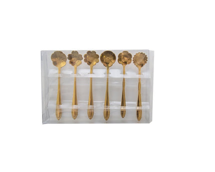 Golden Assorted Flower Desserts - Set van 6