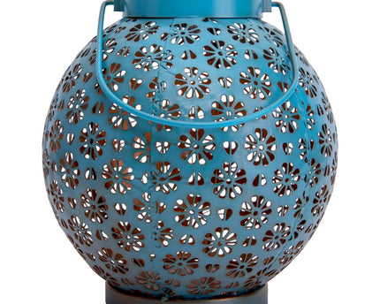 Set van 2 LED decoratieve solarlampen l/b: 18cm blauw