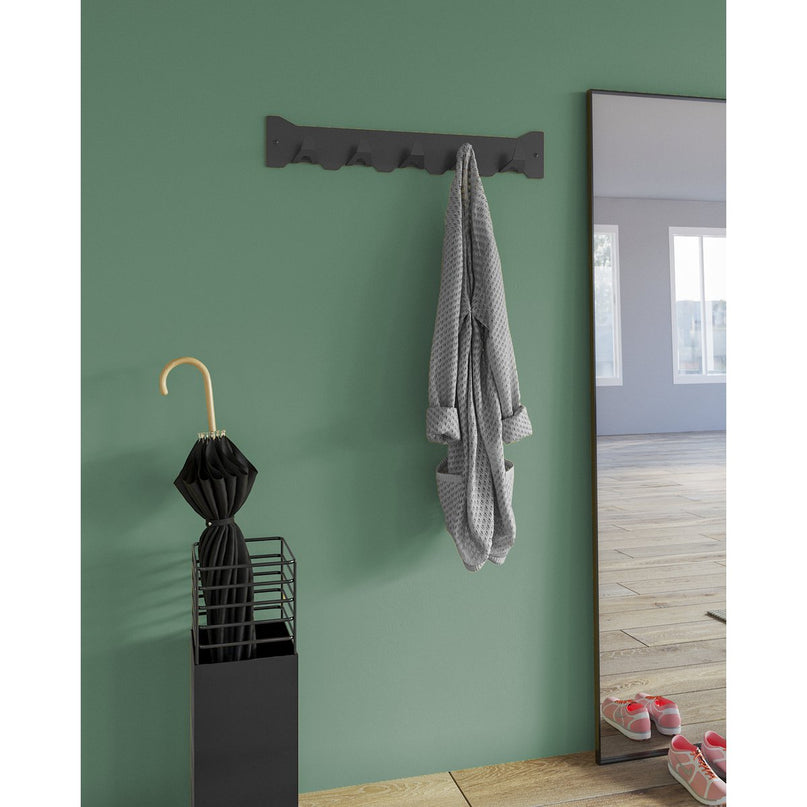 Gorillz Triangle Five - Wandkapstok - Industrieel - Kapstok - 5 haken - Wit