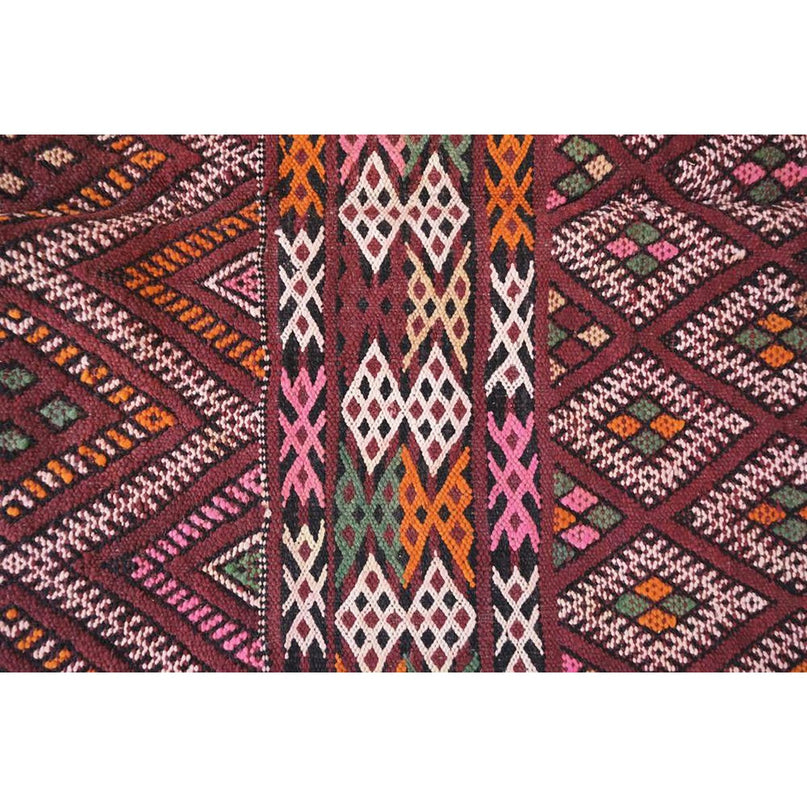 Zuiver wollen Marokkaans Kelim Berber tapijt 190 x 311 cm