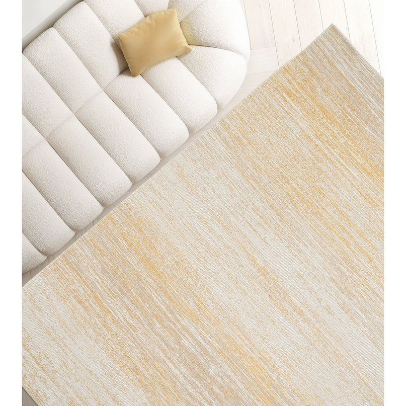 Ontwerptapijt geweven in jute en draden wazig rups