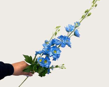 Grote 3-takkige delphinium | Zijden kunstbloem | Lengte 70cm  1pcs