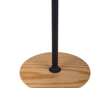 LED -batterijtafellamp magnetisch voor buiten en binnen, gemaakt van metaal en plastic in zwart, 36 cm hoog