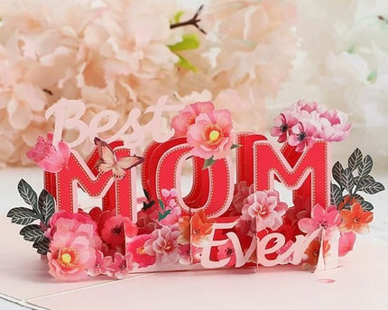 3D-kaart voor de dagkaart van Mum-Mother's Day