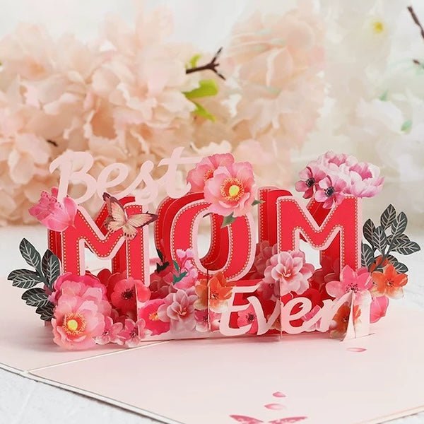 3D-kaart voor de dagkaart van Mum-Mother's Day