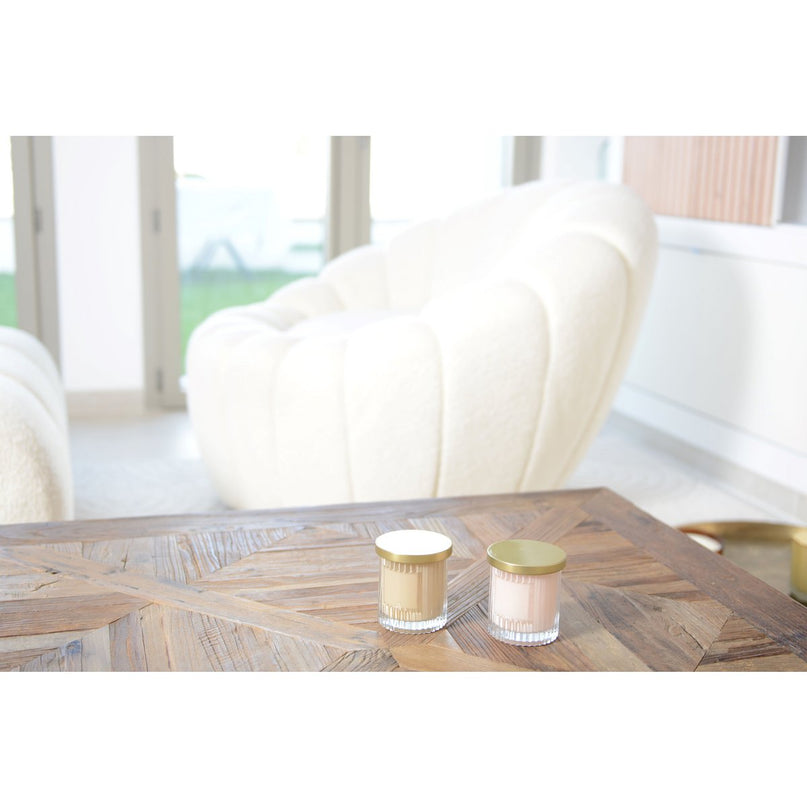 Bruine kaars met gouden deksel kokosparfum