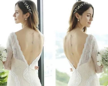 Bridal Back ketting voor de bruiloft