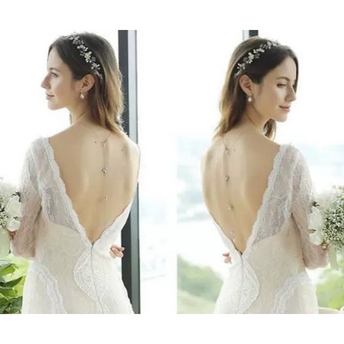 Bridal Back ketting voor de bruiloft