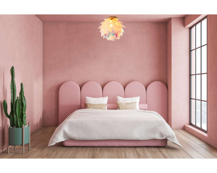 Plafondlamp "fora" gemaakt van metaal en iriserend plastic, E27 -aansluiting, verlichting voor woonkamer, eetkamer en kantoor, Ø40 cm