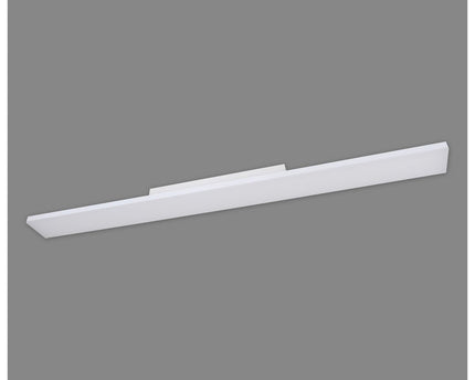 LED -paneel plafondlicht "Carente" lengte 119,5 cm, frameless, vele functies, gemaakt van metaal en plastic, witte, geïntegreerde LED's