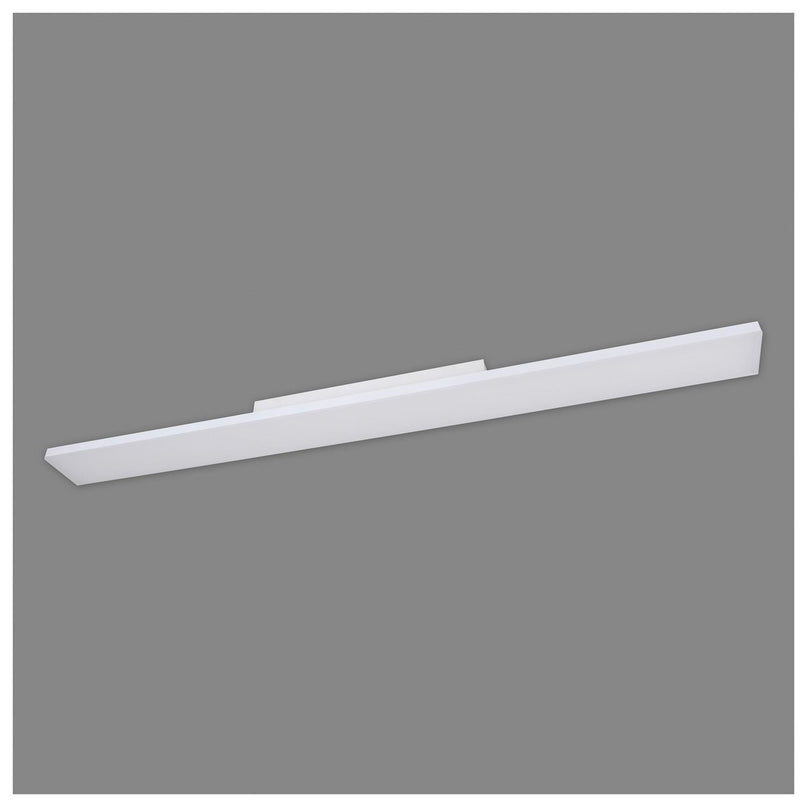 LED -paneel plafondlicht "Carente" lengte 119,5 cm, frameless, vele functies, gemaakt van metaal en plastic, witte, geïntegreerde LED's
