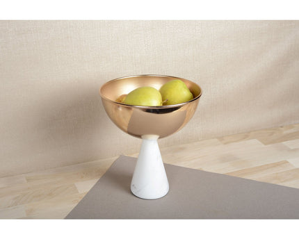 Wit en gouden roze snit 20.5x20.5x24cm