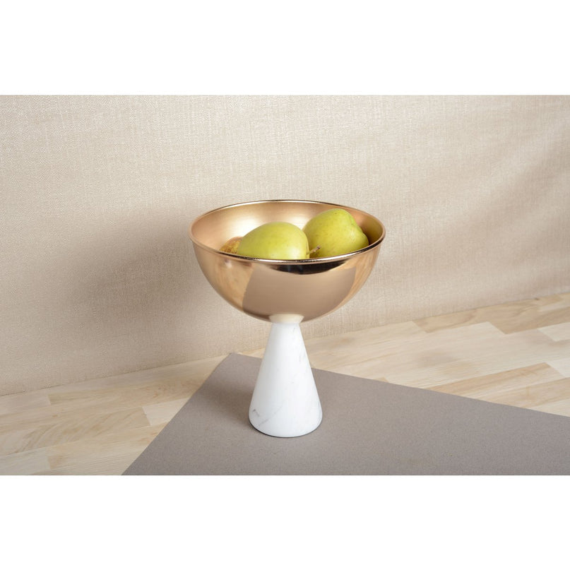 Wit en gouden roze snit 20.5x20.5x24cm