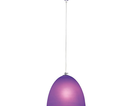 Siliconen hanglamp "Catinus" Ø 25 cm, gemaakt van Violet Silicone, E27