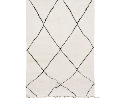 Berber vloerkleed Beni Ouarain zuivere wol 163 x 271 cm