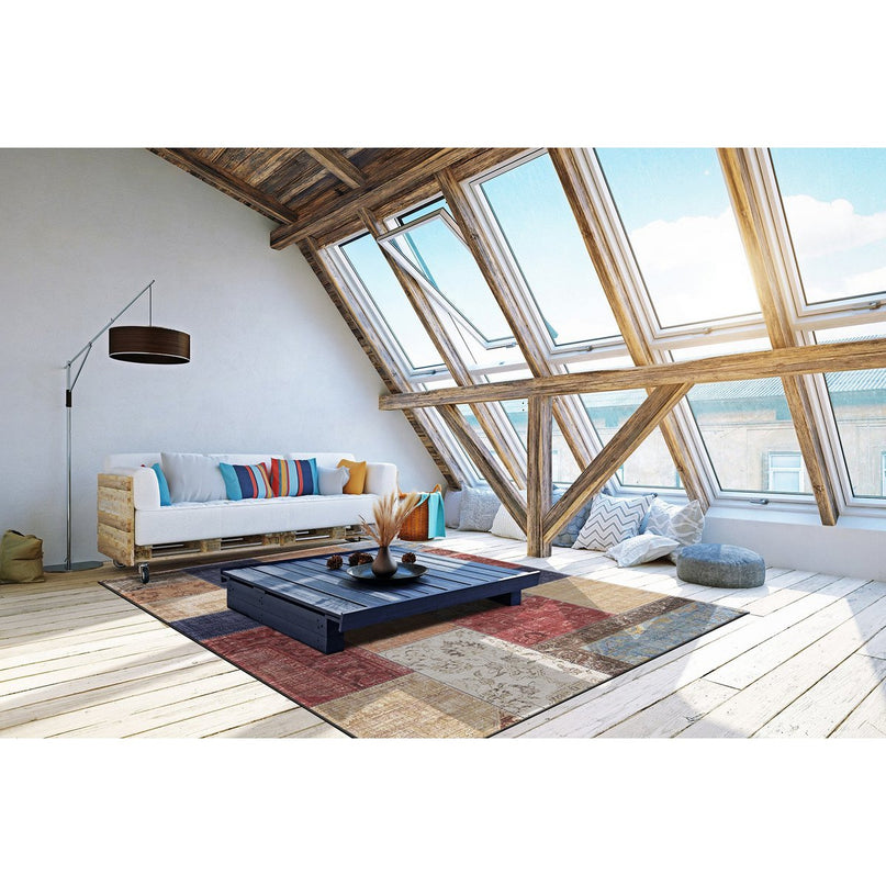 Patchwork tapijt afwerking Engels naaien caravan