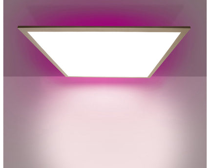 Smart Home LED -achtergrondverlichting Paneel zijlengte 45 cm, veel functies, transportlamp gemaakt van metaal en plastic, geïntegreerde LED's