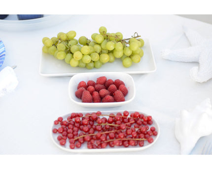 Plat ovale blanc 22cm